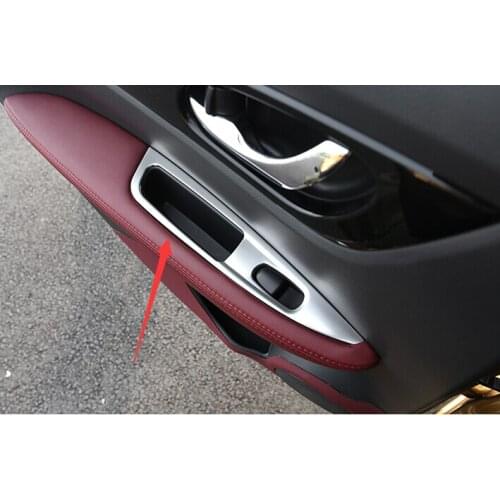 Door Armrest Window Lift Switch Button Cover Trim for Nissan Qashqai 2015 2016 2017 ,free shipping