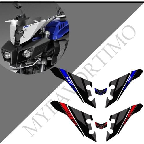 For Yamaha MT10 FZ MT - 10 Stickers Tank Pad Protector Fairing Fender Motorcycle Knee Decal Fuel 2016 2017 2018 2019 2020 2021