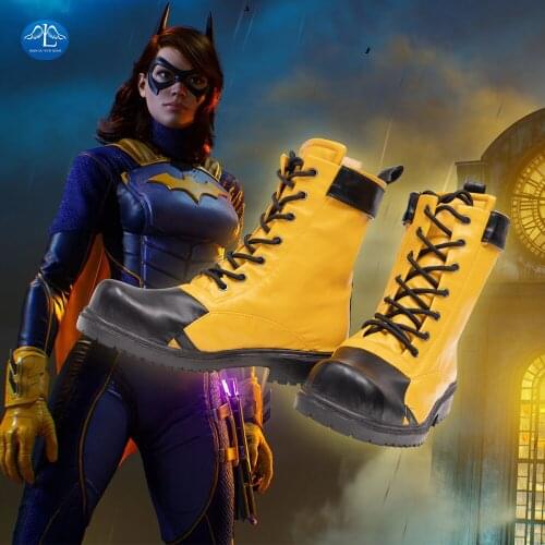 Game Gotham Knights Batgirl Cosplay Shoes Female Woman Superhero Boots Halloween Adults Halloween Custom Made