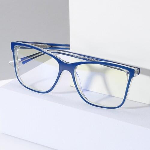 Mens Computer Glasses Blue Light Blocking non-Prescription Eyeglasses Frames Anti Blue Ray TR90 Square Eyewear for Women Men