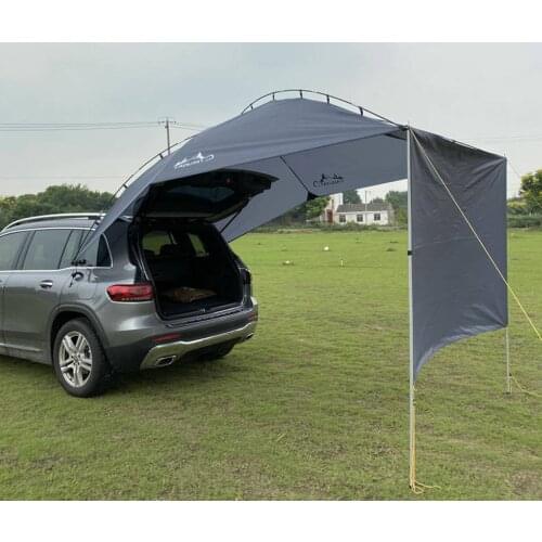 Awning Sun Shelter SUV Tent Auto Canopy Portable Waterproof Camper Trailer Tent Rooftop Car Awning For Beach Outdoor Camping