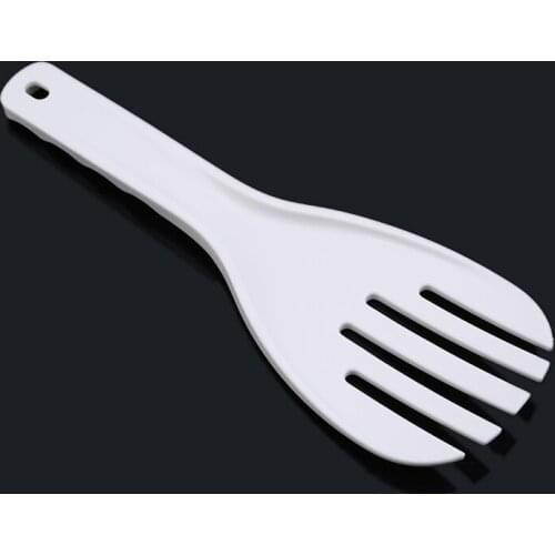 White Rice Paddle Plastic Meal Spoon Non Stick Kitchen Gadgets Hand Roll Spoons Rice Shovel Kitchen Supplies