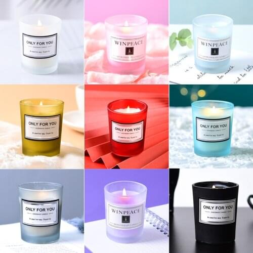 Romantic Scented Candle Small Jar Aromatherapy Candle Natural Soy Wax Candles Wedding Birthday Home Decor Party Supplies