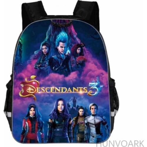11/13/16 Inch Descendants 3D Print Backpack Back to School Bag For Boys Girls Kids Backpack Stylish Elementary Children Mochila