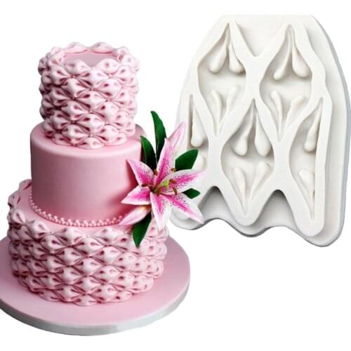 Fabric Bow Cloud Silicone Sugarcraft Mold Chocolate Cupcake Baking Fondant Cake Decorating Tools