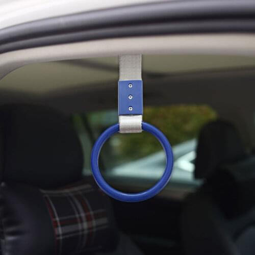 Tsurikawa Round Ring Handle Strap Subway Train Bus Handle Strap Charm Strap Charm Drift Bumper Warning Loop Car Styling Auto New