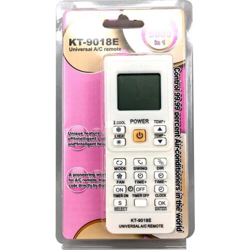 5000 in 1 Universal Air Conditioner Remote Control KT-9018E LCD AC Fernbedienung