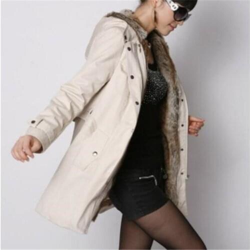 YSDNCHI Feminina Jacket Warm Long Sleeve Parkas Wool Hooded Outerwear Women Winter Jacket Thick Casual Ladies Basic Coat Jaqueta