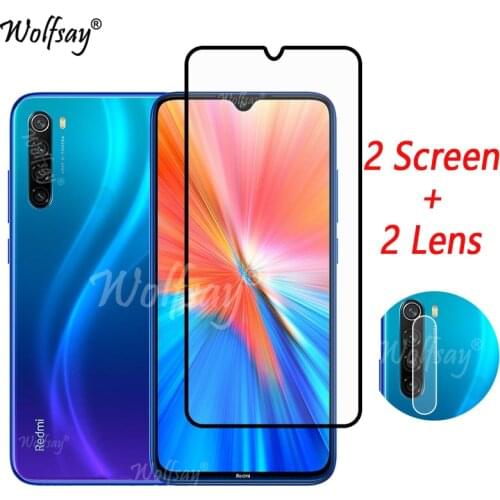 Tempered Glass For Xiaomi Redmi Note 8 2021 Screen Protector For Redmi Note 8 2021 Camera Glass For Redmi Note 8 2021 Glass 6.3"