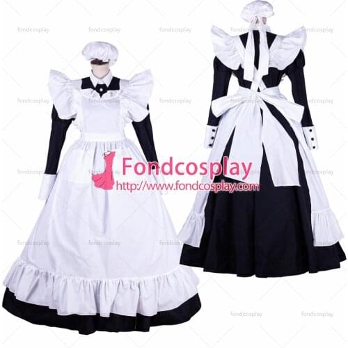 Lockable Sissy maid Cotton dress Uniform cosplay costume Tailor-made[G1753]