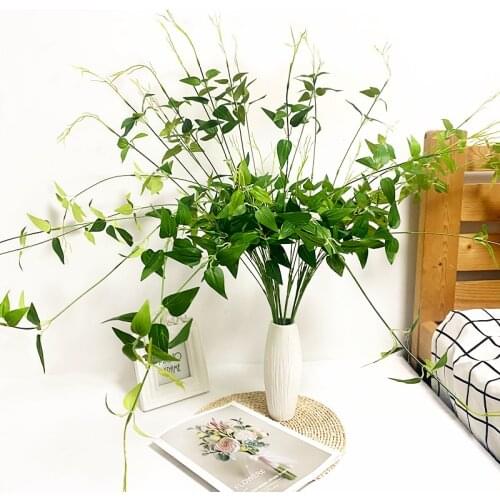 1pcs simulation leaf long beard leaf photography props wedding decoration home decoration artificial flower simulation plant