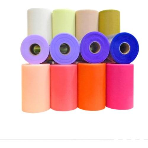 1pcs/lot 15cmX100yards Tulle Roll Spool Tutu skirt Wedding Decoration Organza Laser DIY Birthday Party Supplies