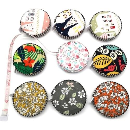150CM/60inch Tape Measure Portable Retractable Ruler Cloth Covered Craft Tailor Ruler Measuring Tape Sewing Tools