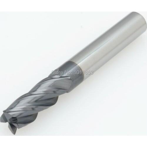 2pcs CGS-460 10X10X75L HRC55 SOLID tungsten carbide end mill for stainless steel