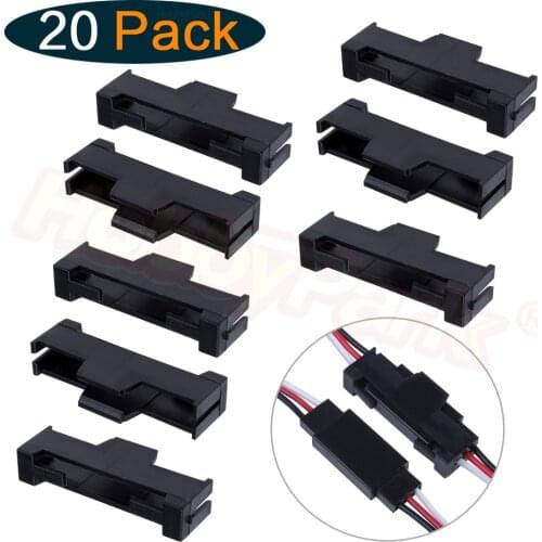 20-Pack Servo Extension Safety Connector Clips Wire Lead Lock for RC Models