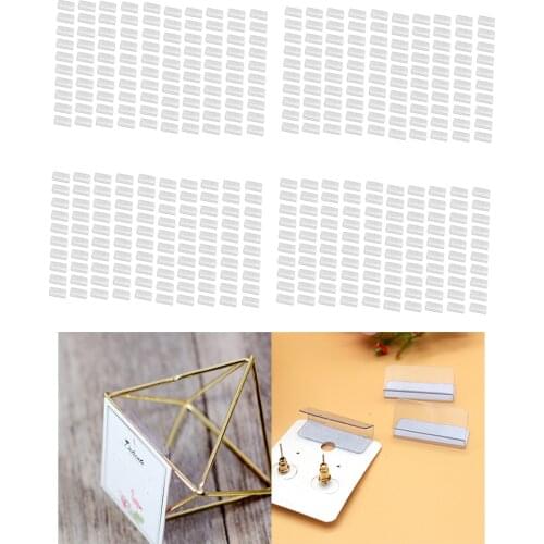400 Pcs Hanging Earring Cards Adapter Self-Adhesive Jewelry Display 1x1.2 inch