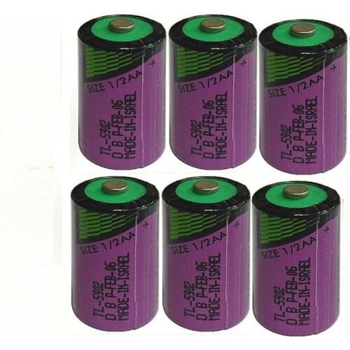 6pcs/lot New high quality TL-5902 1 / 2AA ER14250 SL350 3.6V 1/2 AA PLC lithium battery