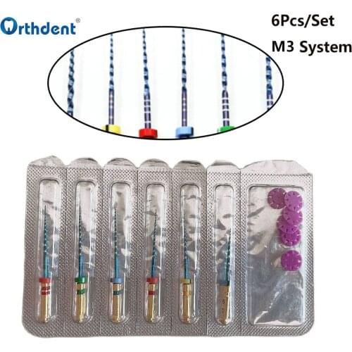 6 Pcs/Set Dental Files Heat Activation Root Canal File Endo Files 04 06 Taper Flexible Assorted Dentistry Tools 15-40