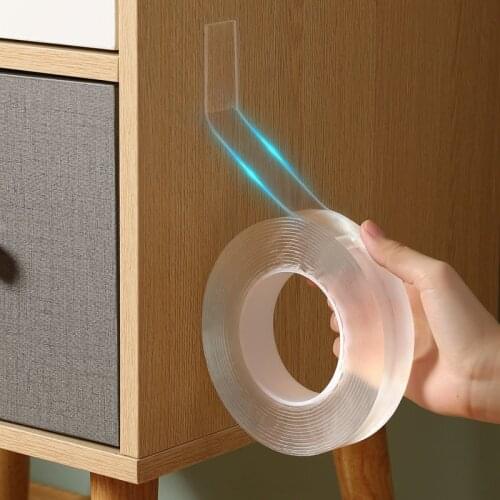 Acrylic Gel Reusable Transparent Double Sided Tape No Trace Nano tape Household Wall Hangings Adhesive Glue Tapes Car Sticker