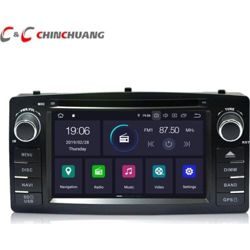 Android 9.0 Car DVD Player for Toyota Corolla E120 BYD F3 Radio Tape Recorder GPS Navigation Wifi USB/SD BT DVR SWC Video Output