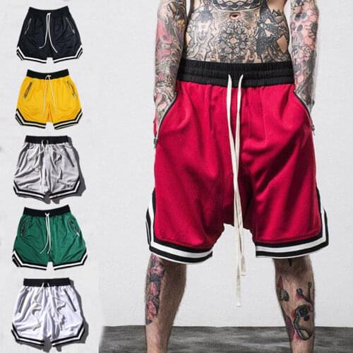 Branded Summer Shorts Men Striped Oversized Kanye Short Pant Hip Hop Drawstring Sportswear Sport Male Clothing Big Plus Size 5XL