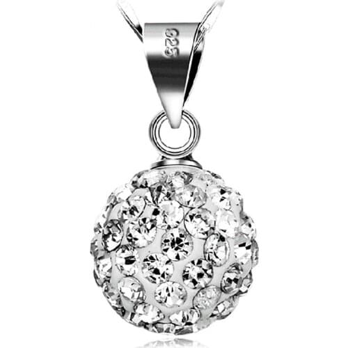 BL05 Long zircon necklace Simple micro-set pendant necklace Korean version of jewelry foreign trade sterling silver necklace