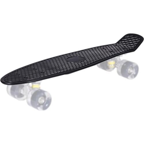 22 Inch Skateboard Plastic Fish Banana Skating Board Decks for Outdoor Sport Fish Board Non-Slip Deck Four-Wheel Durable Plate