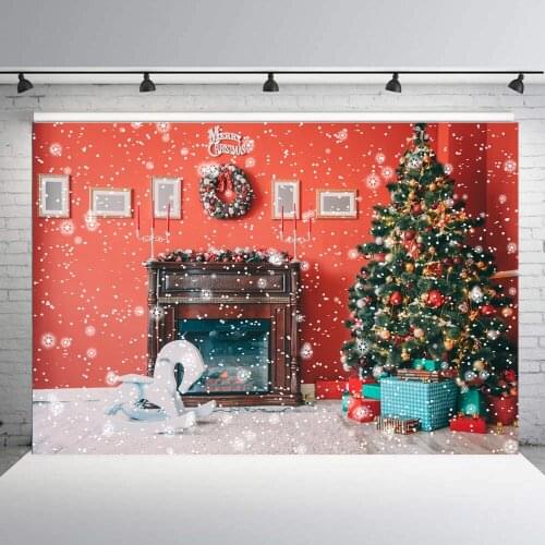 BEIPOTO Snowflak Christmas tree Backdrops Photography Family Holiday baby picture Xmas Santa photo background booth props B-293