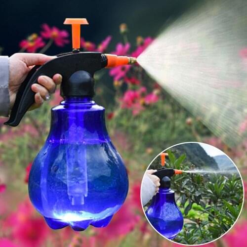 1.5L Plant Flower Watering Pot Spray Bottle Adjustable Pressing Rod Garden Moister Sprayer Hairdressing Planting Kettle Garden