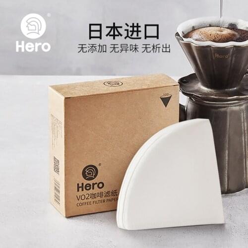 Coffee Filter Paper Coffee Filter Screen Drip Type Hand Punch Hanging Ear Coffee Powder Filter Paper and V60 Filter Cup