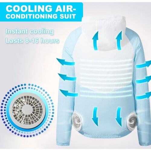 New Summer Cooling Jackets Men Women Breathable Sun protection Air Conditioning Fan Coats Outdoor USB HeatstrokeProof Work Coats