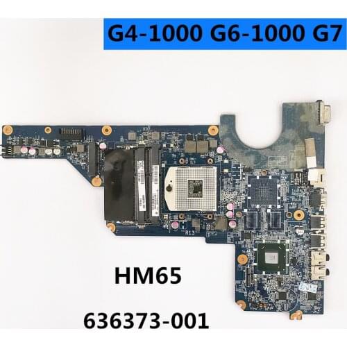 For HP Pavilion G4-1000 G6 G7 Laptop Motherboard HM65 DDR3 636373-001 DA0R13MB6E0 DA0R13MB6E1 MAIN BOARD