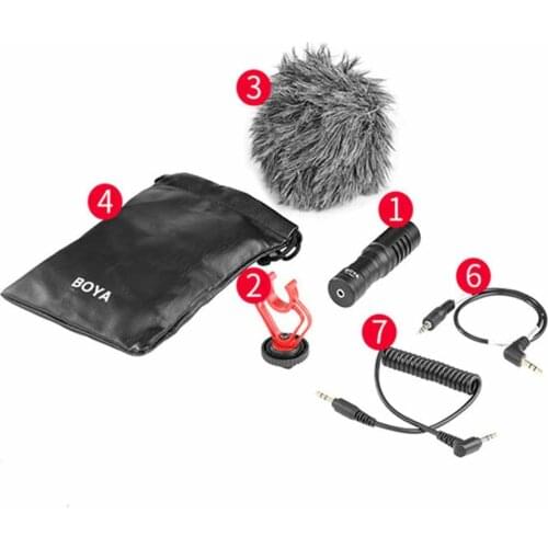 MM1 microphone Universal capacitor interview mobile phone live camera anti-shake microphone recording microphone