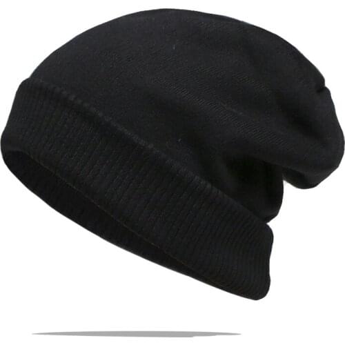 Fashion Beanies Hats Mens And Womens Autumn And Winter Ski Crochet Slouch Cap Innocent Knitting To Keep Warm And Windproof