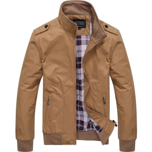 2021 Mens Fashion High Quality Jacket Coat Autumn Winter Mens Long Sleeve Zip Pocket Overcoat Zipper Plus Size Mens Clothing