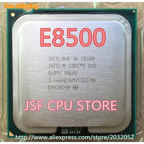 Original Intel Core 2 Duo E8500 CPU Processor 3.16Ghz/ 6M /1333GHz Socket 775 (working 100% Free Shipping)
