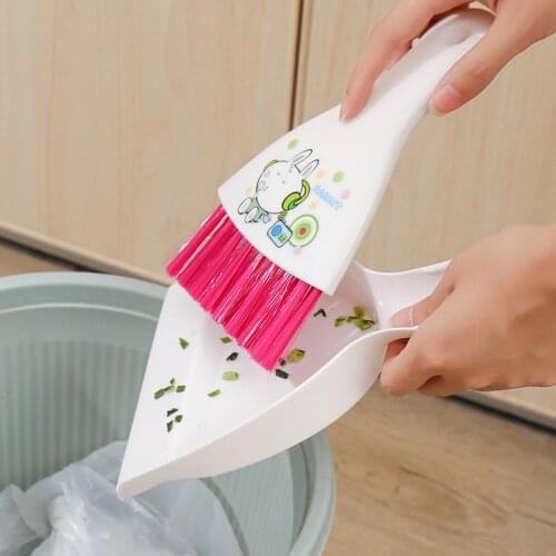 Portable Mini Sweeping Brush Cleaning Small Broom Pan Set Home Office Table Cleaning Tools Desk Dustpan Kitchen Tools Cocina