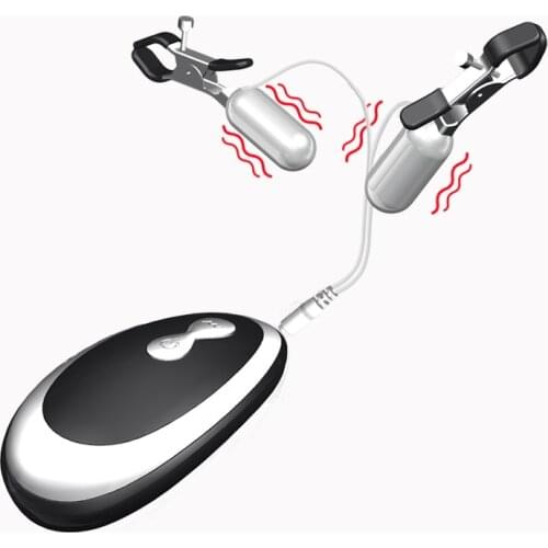 20 Frequency Strong Vibration Nipple Sucker Clit Clamps Sex Toys For Woman And Man Masturbation Stimulator Jump Eggs BDSM Clip