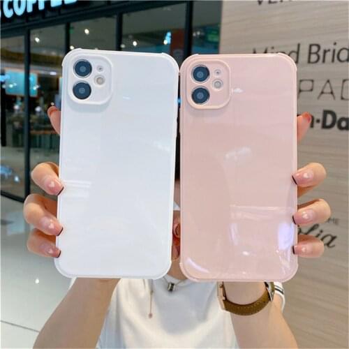 For iPhone 11 Transparent Case For iPhone 12 11 Pro XS Max 12 Mini 7 8 Plus X XR SE 2020 Clear Soft TPU Shockproof Back Shell
