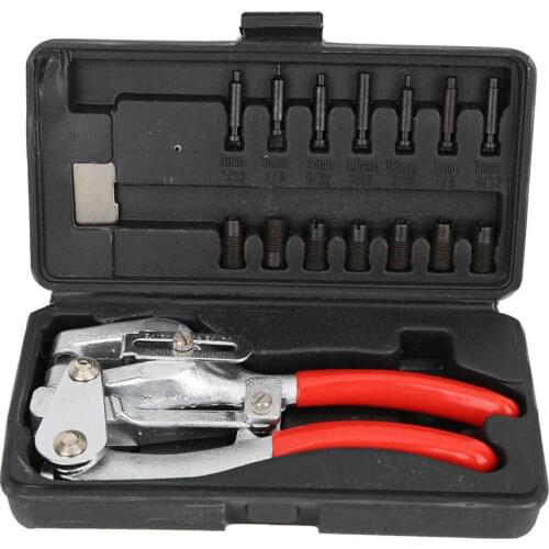 Hand-Held Hole Opener Power Punch Kit Stainless Steel Iron Plastic Hole Punch Pliers Radom Case Colors Power Punch Kit