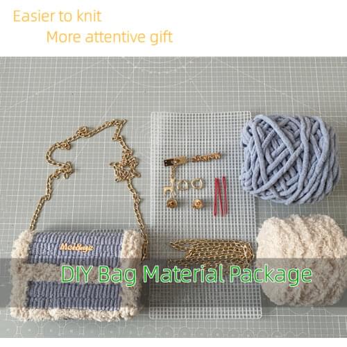 Wool Bag Hand Woven DIY Material Package 2020 Women Fashion Homemade Messenger Bags Gifts