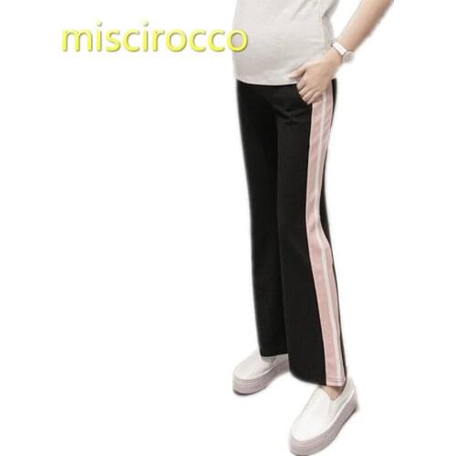 Pregnant Womens Sports Pants Flare Trousers Spring Maternity Slacks Cotton Sports Pants Autumn Go Out