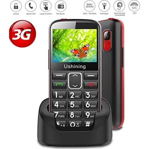 3G GSM Big Button Mobile Phone for Elderly,Dual Sim Free Basic Mobile Phone,Unlocked Senior Phone with SOS Button| Charging Dock