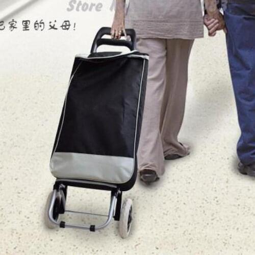 Shopping Cart, Small Cart, Household Trolley, Folding Trolley, Climbing Stairs, Shopping Cart, Portable Elderly Tow Cart