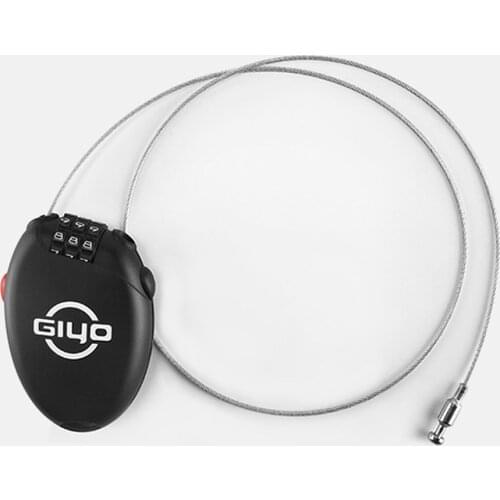 Password Padlock Bicycle Helmet Lock Steel Cable Anti-Theft Mini Burglar Kick Scooter Bike Accessories for Motorcycle MTB