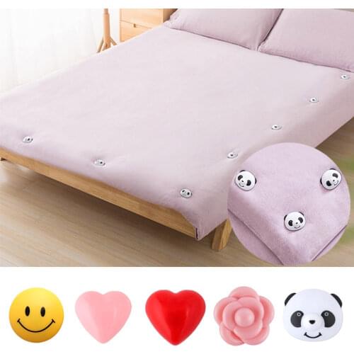 4PCS/Set Cute Panda Bed Sheet Clips Non-Slip Fitted Quilt Sheet Holder Clip Bed Sheet Set Socks Mattress Fasten Fixator Holder