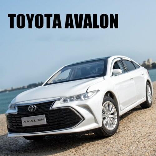 1:32 Toyota AVALON Alloy Toy Car Metal Diecast Vehicle Model Sound Light Wheel Steering Suspension Function Toys For Boys