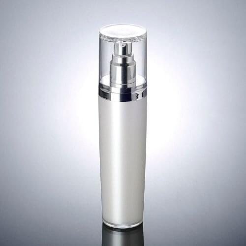 100ml pearl white/violet purple acrylic bottle,flower lid for serum/lotion/emulsion/foundation/essence/cosmetic packing