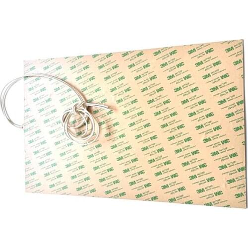 220v 2000w 540*1000*1.5mm Flexible Silicone Rubber Heating Mat for machine adhesive 1 side 1000mm lead out from 540mm side