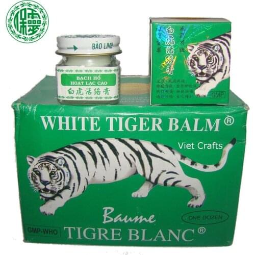 3Pcs Original BaoLin Brand Vietnam White Tiger Balm Baume Massage Nature Herb Essential Body Balm Oil For Headache Toothache